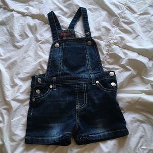 7 For All Mankind Toddler Girl Denim overalls 24m